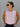 Pink Sleeveless Round Neck Ribbed Top