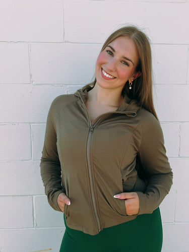 Truffle Venice Zip-Up Hooded Jacket