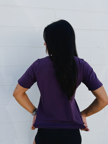 Purple Iris Classic Boxy Fit Tee