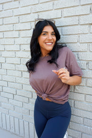 Deep Taupe Classic Boxy Fit Tee