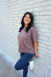 Deep Taupe Classic Boxy Fit Tee