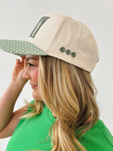 Lucky Green Polka Dot Trucker Hat