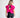 Plum Pink Flow Open-Back Pima Cotton Tee
