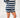White and Deep Ocean Spring Stroll Stripe Top