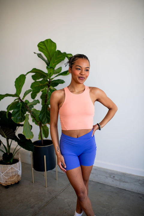Sleeveless Cropped Athletic Top