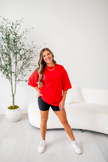 Glazed Cherry Shoreline Slouchy Tee