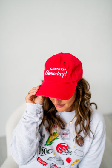 Red Good Day For A Gameday Hat