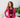 Soft Magenta Fit & Flare Running Jacket