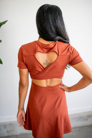 Backless Twisted Cut Out Dress