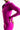 Person wearing a purple athletic outfit on a white background
