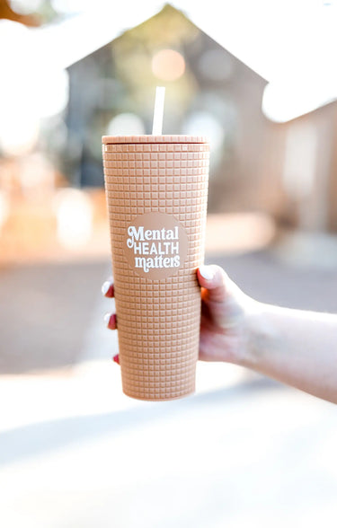 Mental Health Matters Textured Tumbler