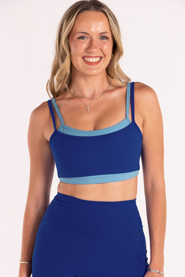 CORE Flex Two Tone Bra Sapphire