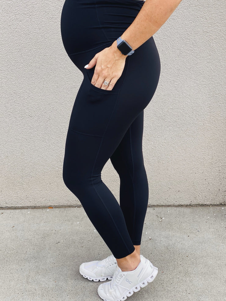 Black Premium Luxe Maternity Legging 2.0